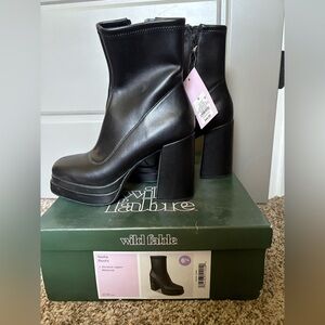 Wild Fable Black Heeled Boots